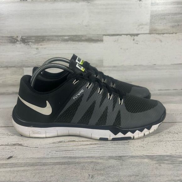 Nike Free 5.0 TR V6 Flywire Mens Black Grey Running Shoes Size‎ 7.5 - Picture 1 of 8